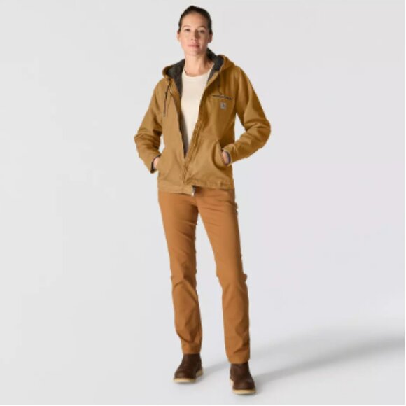 Carhartt Women's Washed Duck Sherpa Lined Jacket - Picture 2 of 5